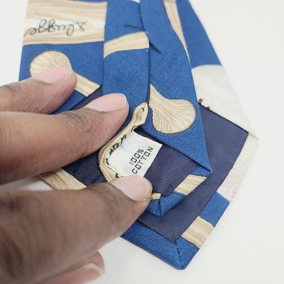 Joe Boxer | Men's Navy Blue Novelty Baseball Ball Slugger Themed Tie (One Size) - Picture 3 of 11